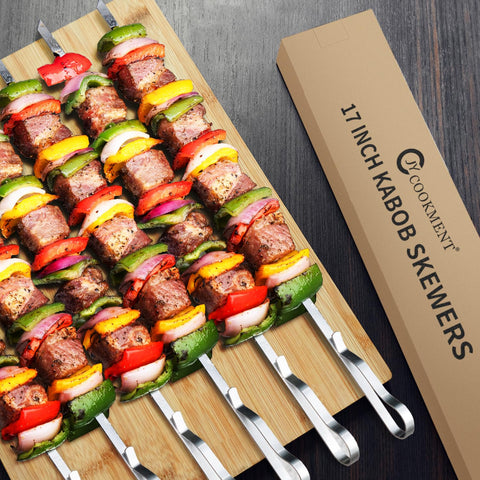 JY COOKMENT stainless skewers resist rust and heat for long-lasting use