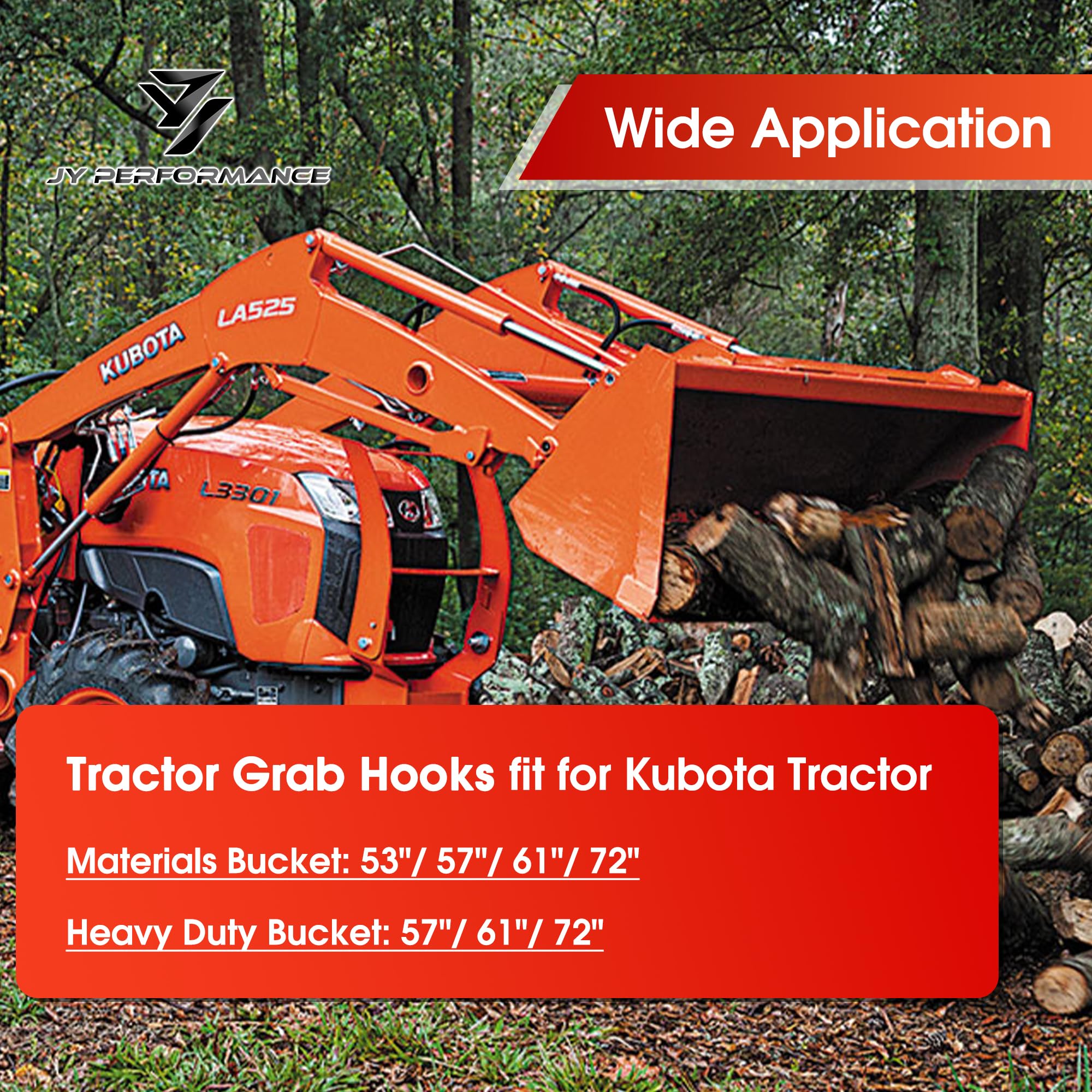 JY PERFORMANCE bolt-on design for Kubota tractors enables quick installation and versatility