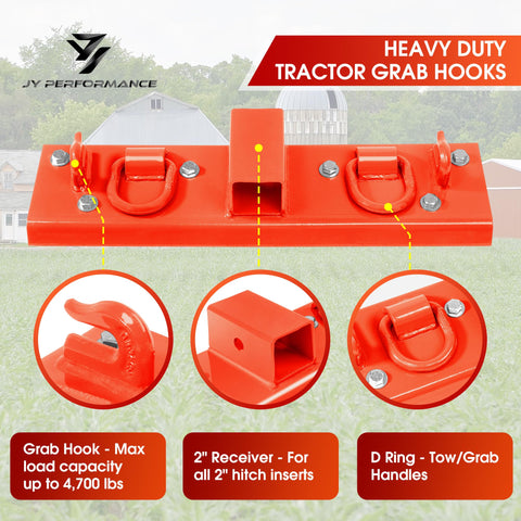 JY PERFORMANCE bucket edge reinforcement with hooks improving versatility