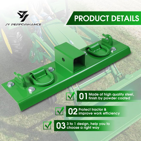 JY PERFORMANCE grab handle and D-ring plate enable versatile cargo securing.
