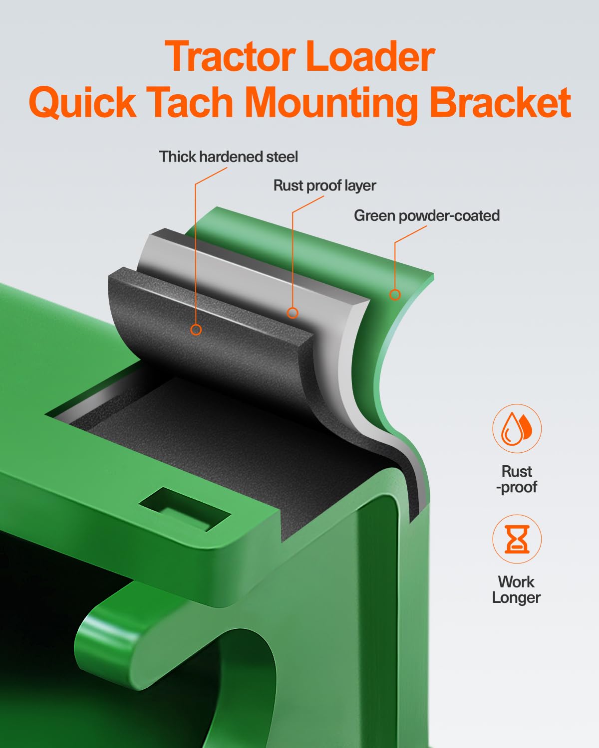 JY PERFORMANCE powder-coated bracket finish resists wear and corrosion.