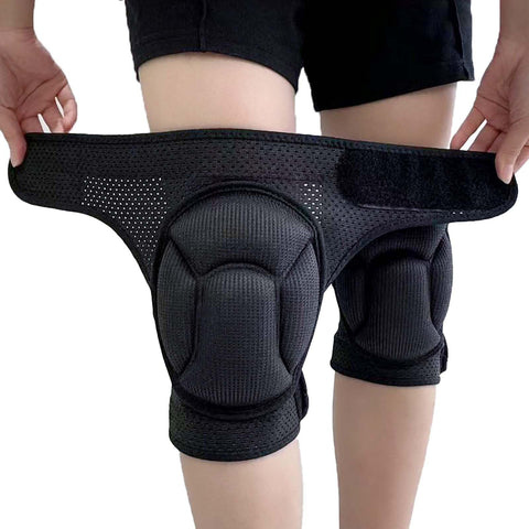 JYBTAA knee pads with adjustable straps for a secure fit.