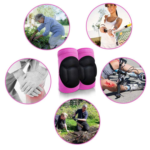 JYBTAA knee pads pink M adjustable straps for a secure fit during use