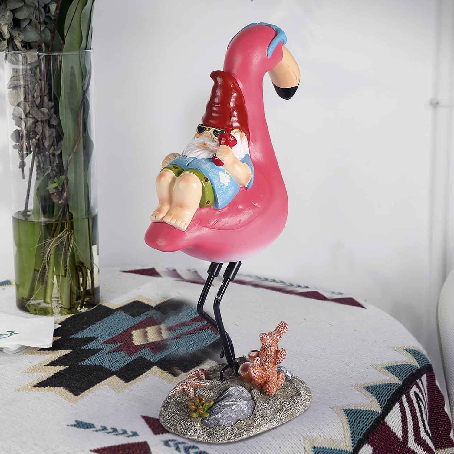 Compact 10-inch Jy.Cozy gnome statue for desks or shelves