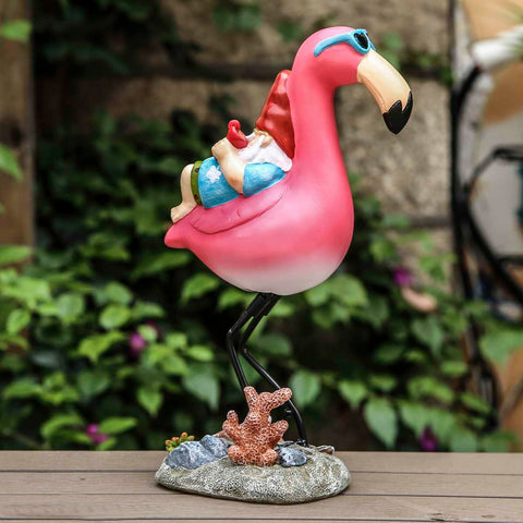 Jy.Cozy garden desktop gnome ornament on a shelf