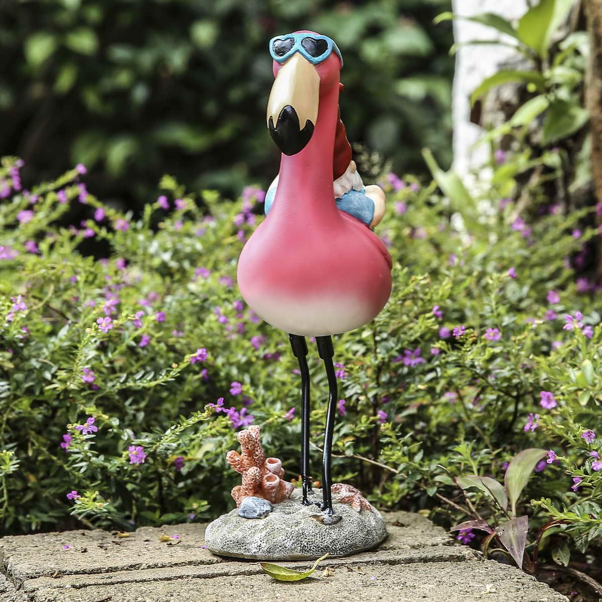 Jy.Cozy housewarming gift gnome with flamingo charm
