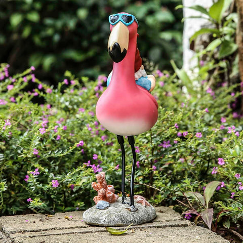 Jy.Cozy housewarming gift gnome with flamingo charm