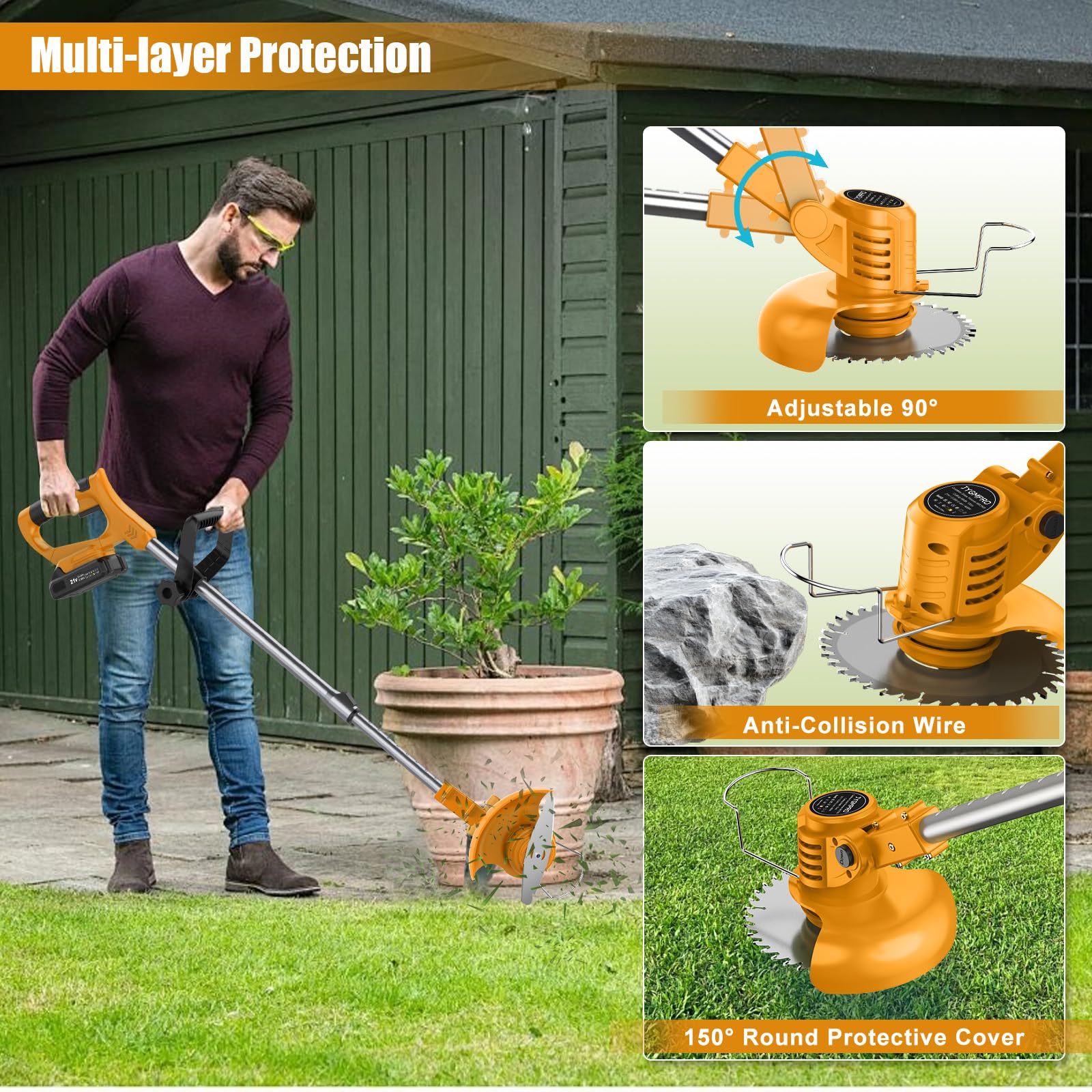 JYGMPRO circular saw blades cut woody stems for trimming thicker plants.