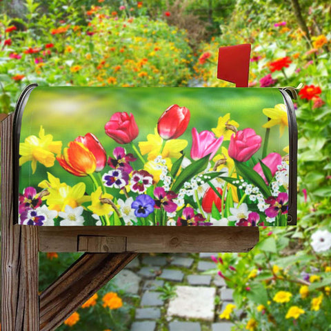 JYKCUL bright tulip design brightens porches and pathways.