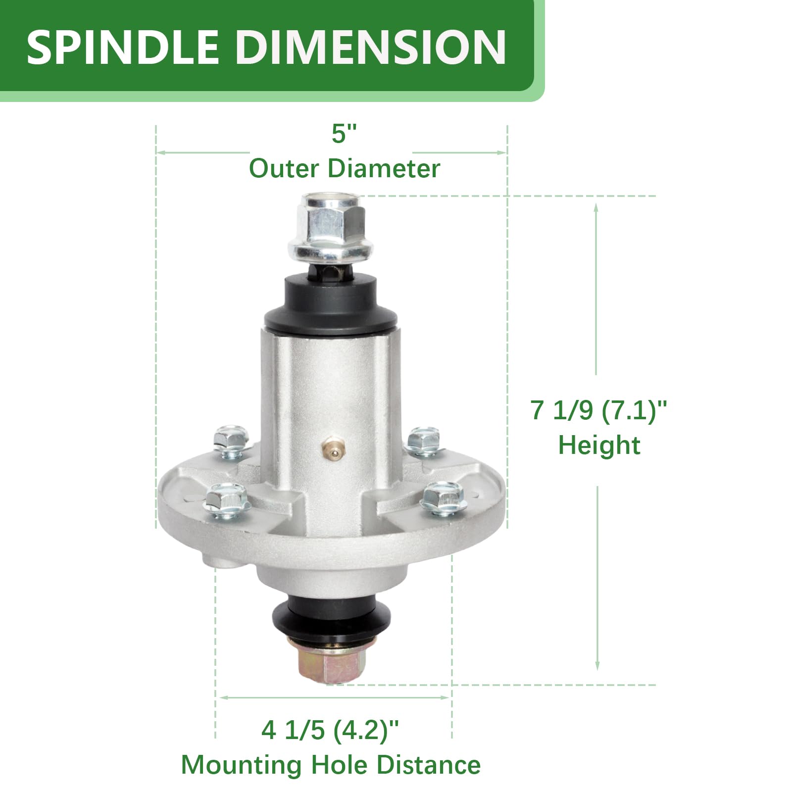 JYLEYJ 42-inch deck rebuild kit blade close-up for clean, precise cuts.