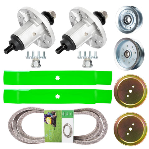 JYLEYJ 42-inch deck rebuild kit spindle close-up for durable mower maintenance.