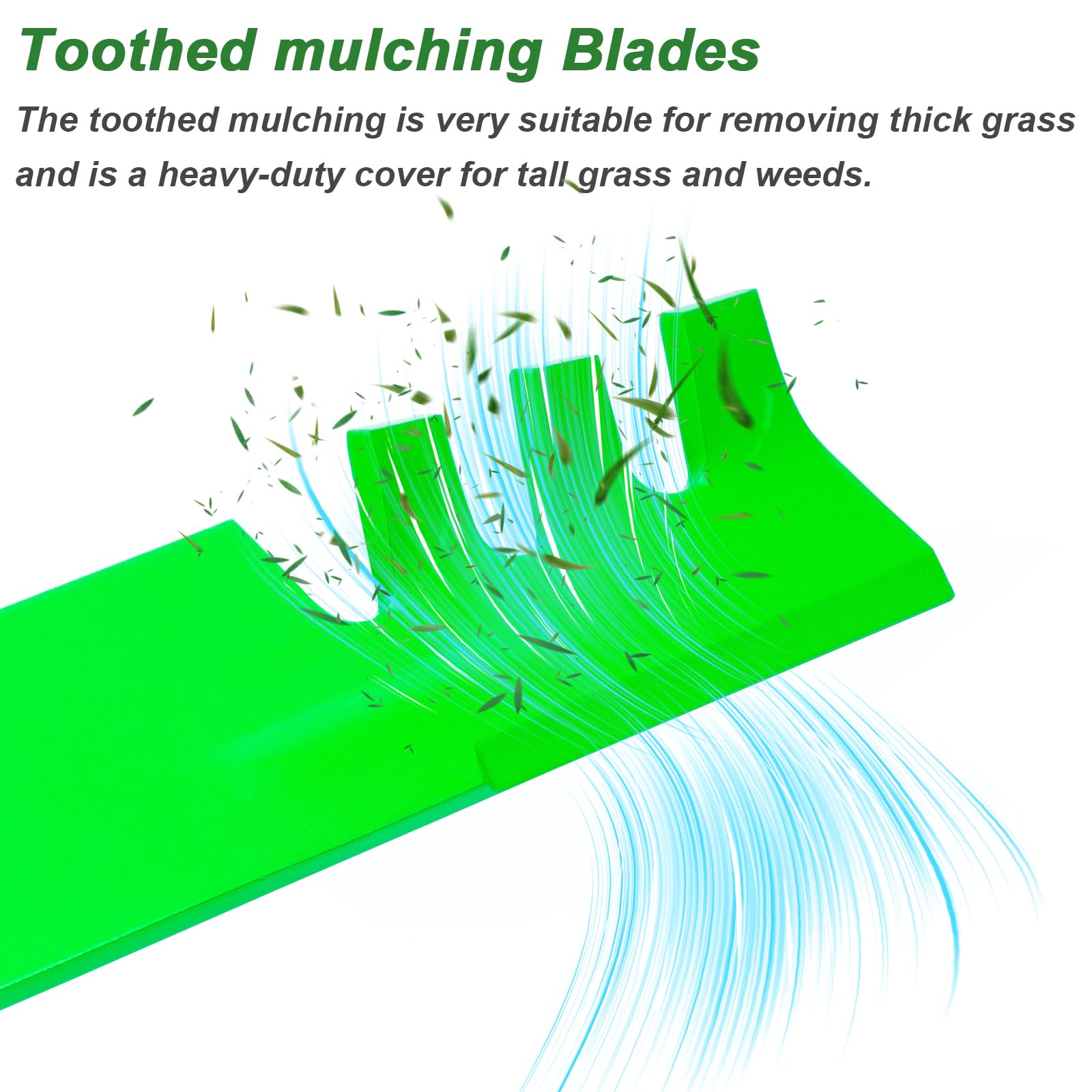 JYLEYJ 52-inch deck blade edge detail for precise, smooth cutting.