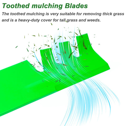 JYLEYJ 52-inch deck blade edge detail for precise, smooth cutting.