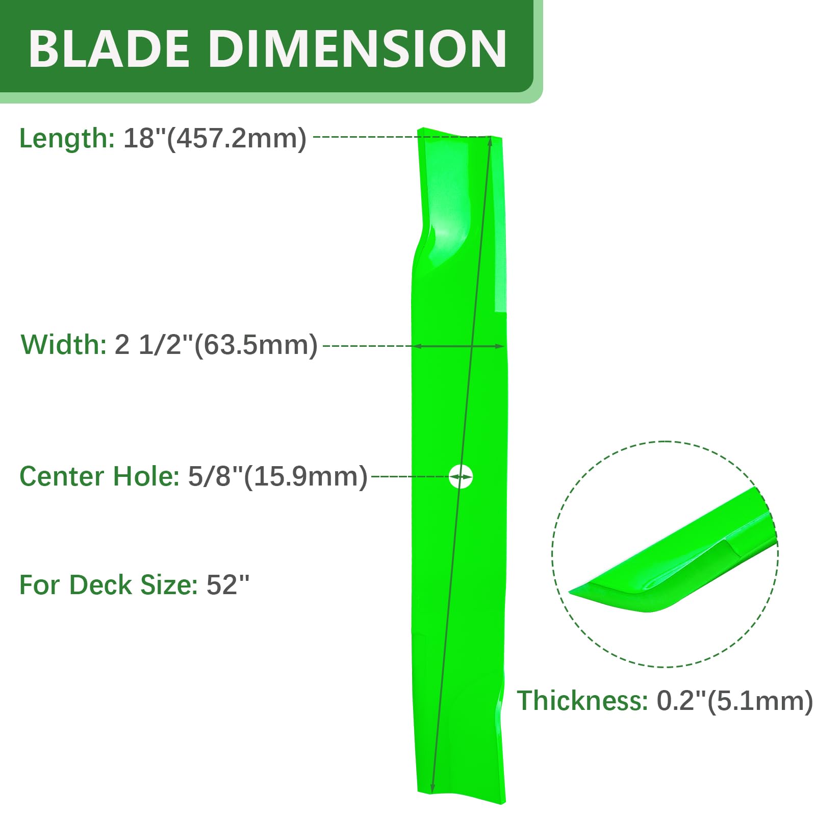 JYLEYJ three-blade pack image ready for fast replacement and maintenance.