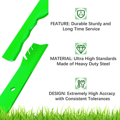 JYLEYJ CZT 60-inch deck blades built to fit a range of Bad Boy models.