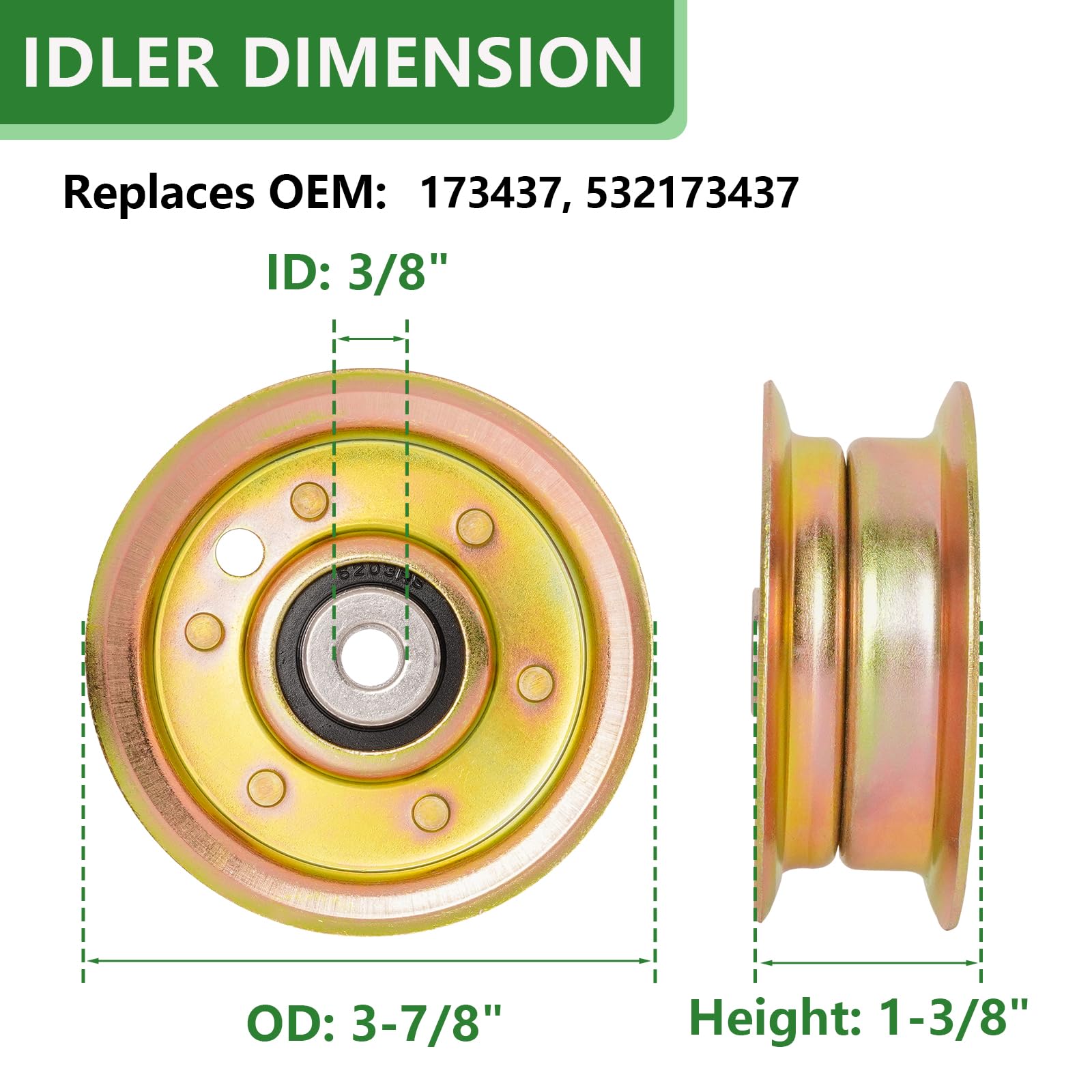 JYLEYJ deck rebuild kit belt for steady drive rotation