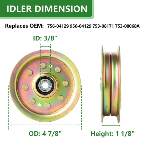 JYLEYJ deck rebuild kit belt ensures reliable drive transmission and deck performance.