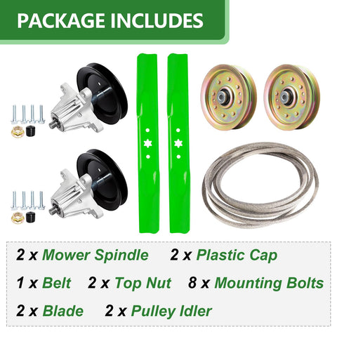 JYLEYJ deck rebuild kit components laid out in a complete replacement kit.
