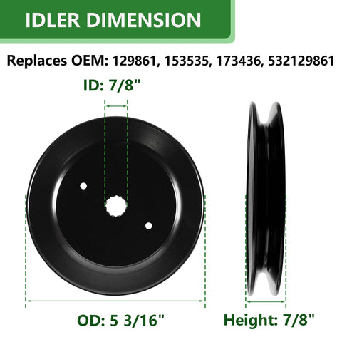 JYLEYJ deck rebuild kit idler wheels ensure smooth guidance
