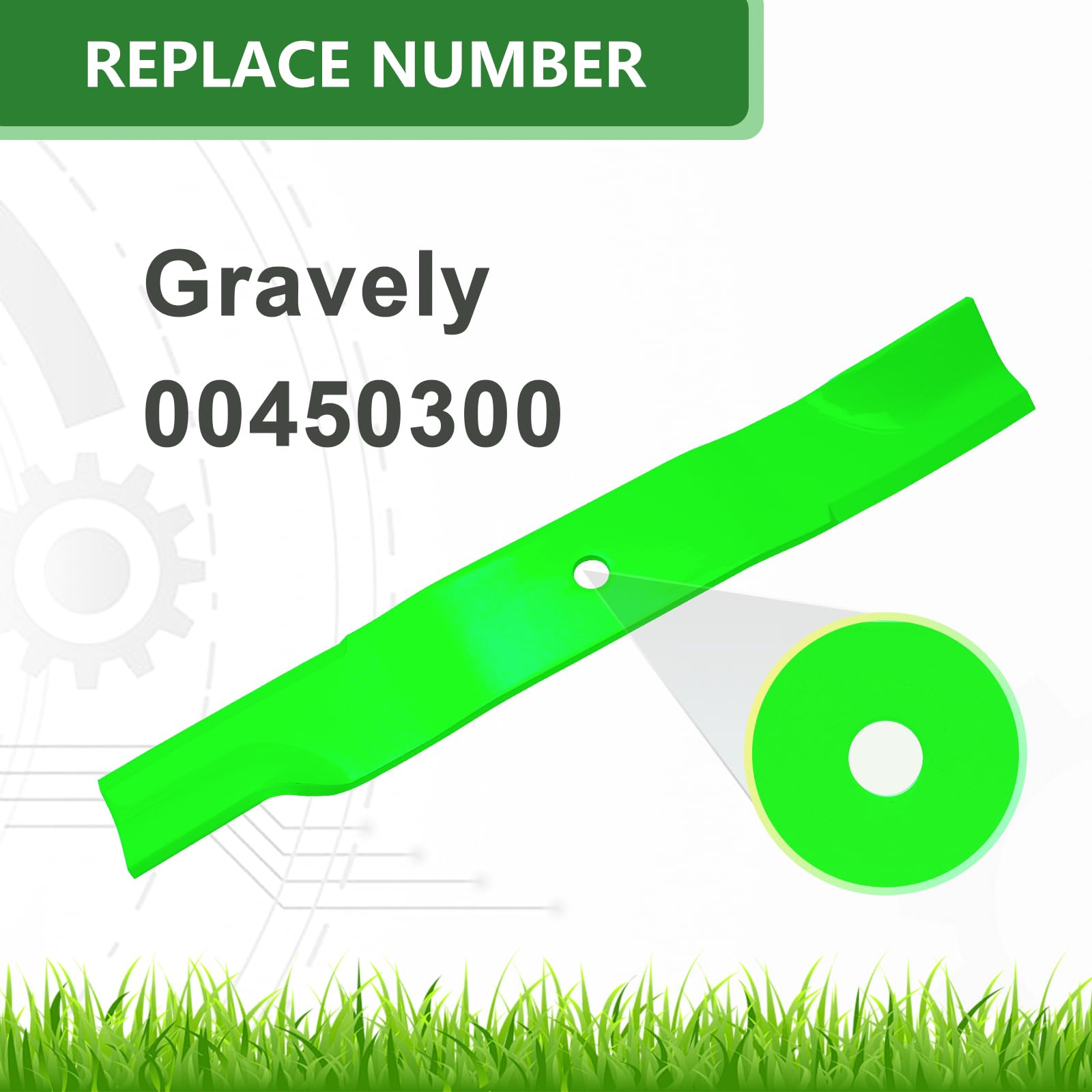 JYLEYJ Gravely Rapid XZ compatible blade demonstrates versatile mower fit.