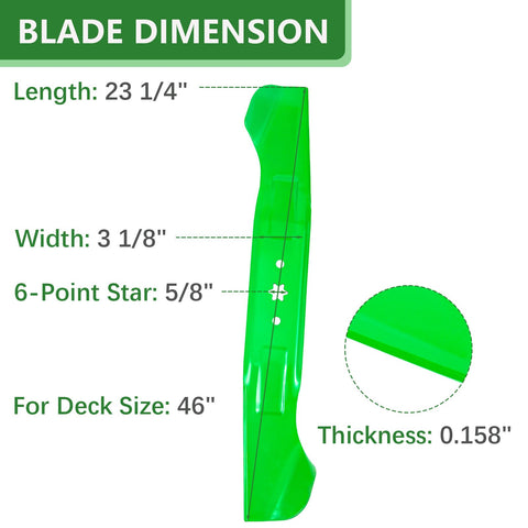 JYLEYJ compatible blades for 942-04244A improve fit across Cub Cadet mowers.