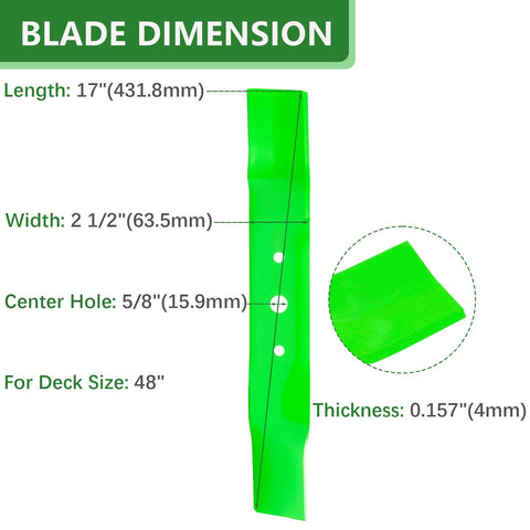 JYLEYJ GX20250 GY20568 compatible blades for John Deere tractors deliver consistent performance