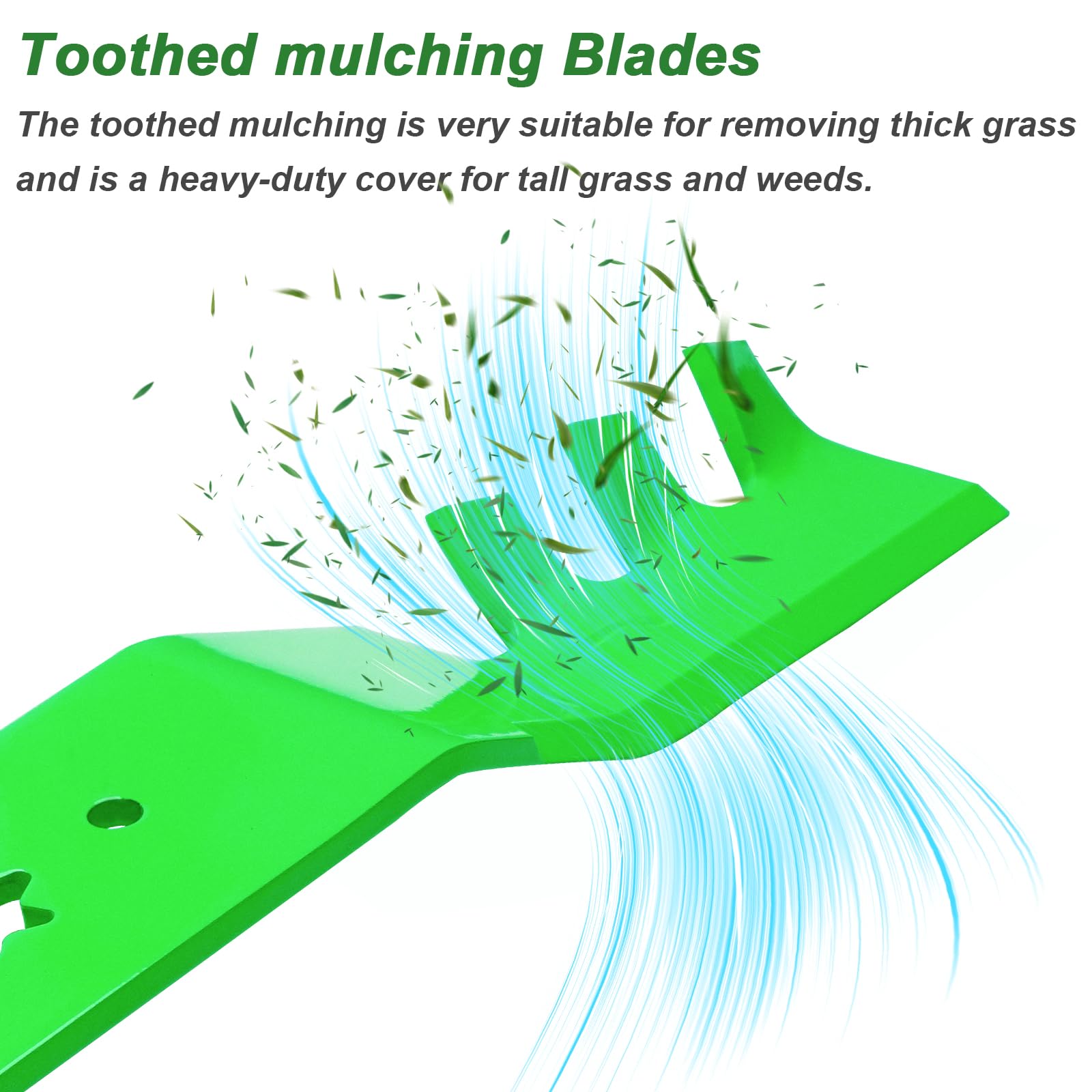 JYLEYJ mulching blades compatibility list explains fitment for Cub Cadet, MTD, and Troy-Bilt models.
