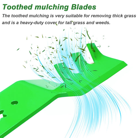 JYLEYJ mulching blades compatibility list explains fitment for Cub Cadet, MTD, and Troy-Bilt models.
