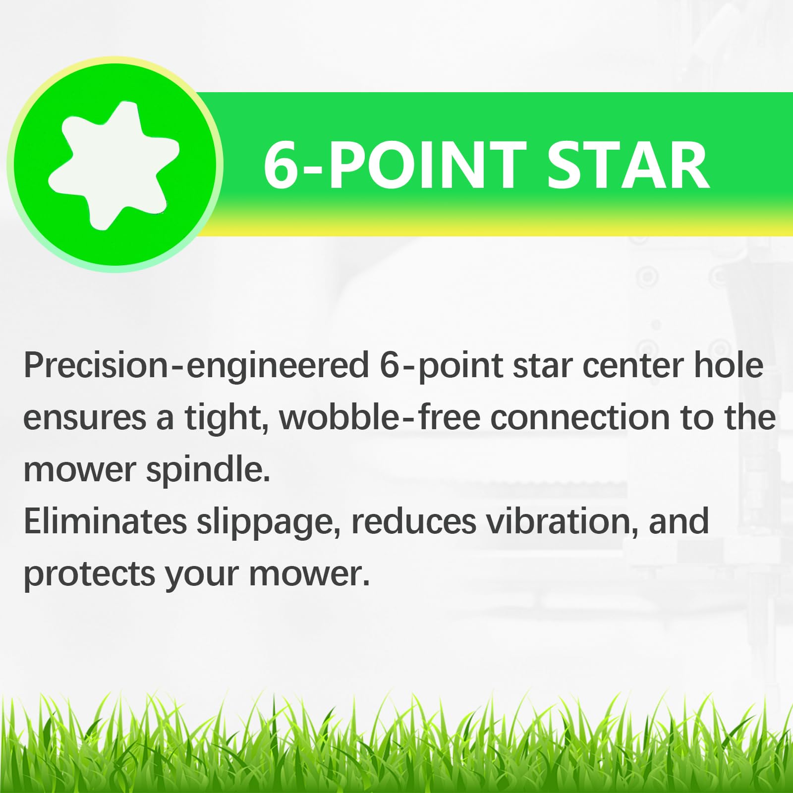 JYLEYJ mulching blades sturdy build image communicates long-lasting performance under regular use.
