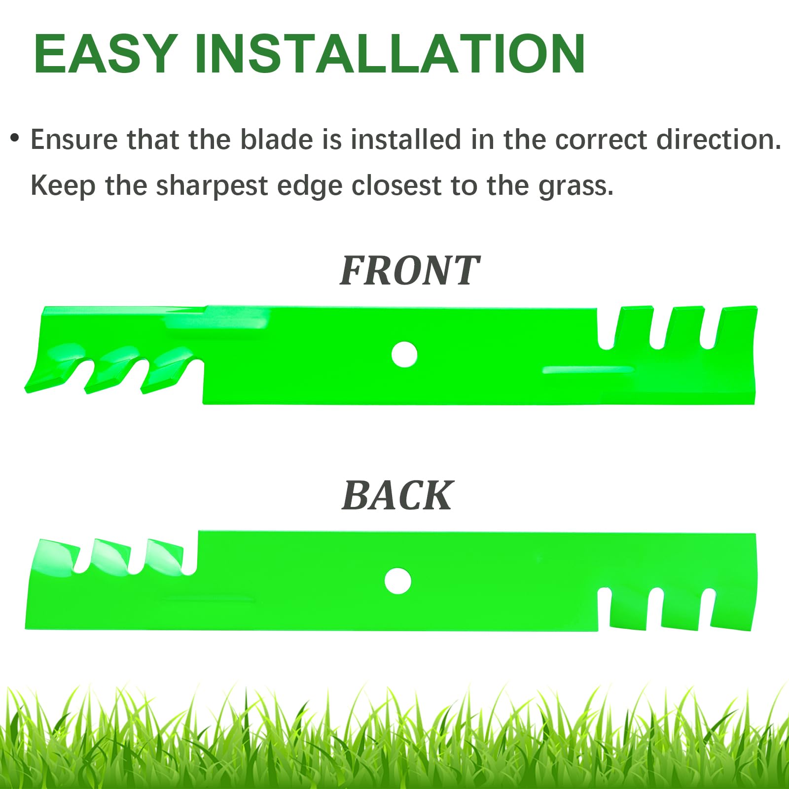 JYLEYJ Pro-Master 152Z blades compatible with a range of 52-inch mowers.