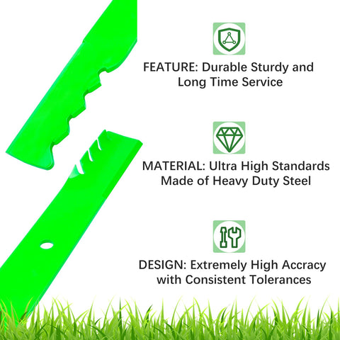 JYLEYJ scratch-resistant paint coating protects blade during rugged yard work.