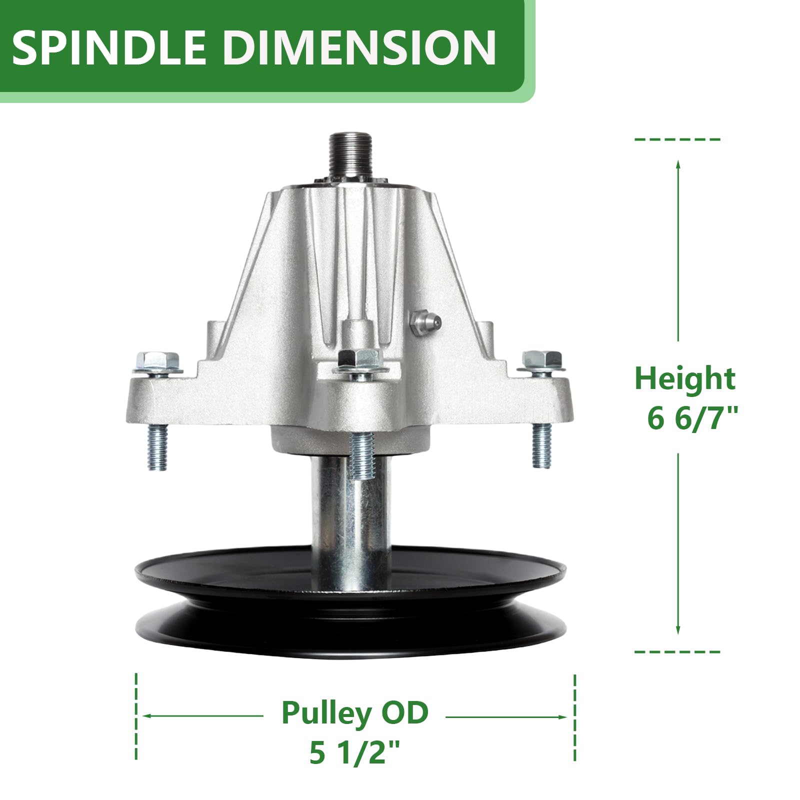 JYLEYJ spindle assembly with nut fits 42 inch decks for smoother mowing.