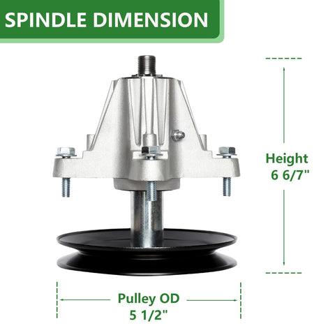 JYLEYJ spindle assembly with nut fits 42 inch decks for smoother mowing.