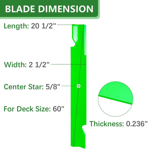 JYLEYJ three-pack blades compatible with TimeCutter and Titan mowers for flexible replacement.