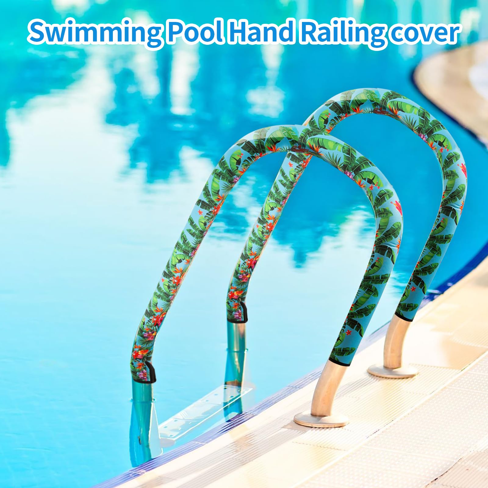 Close-up of slip-resistant texture on JYSILIYH pool rail cover