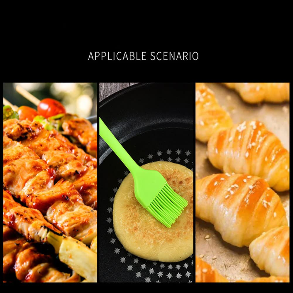 One-piece silicone handle provides flexible grip during basting
