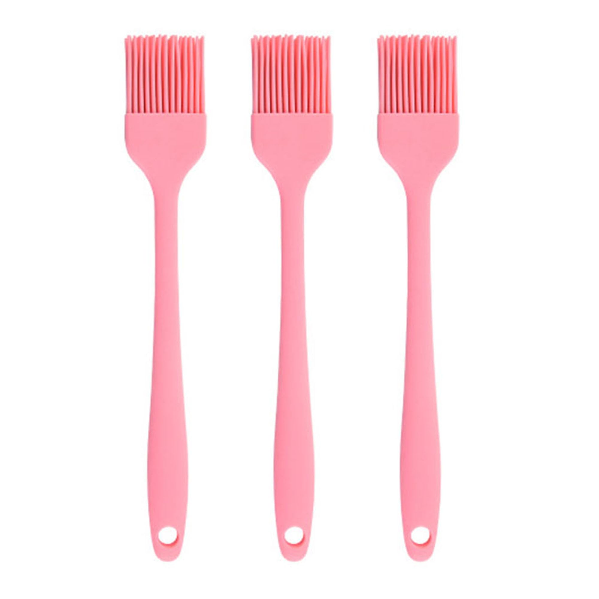 JYYHSF silicone basting brush 3-pack in pink for even sauce application