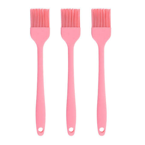 JYYHSF silicone basting brush 3-pack in pink for even sauce application