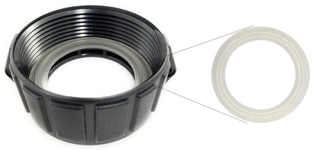 Easy-install spa heater gasket being positioned by hand.