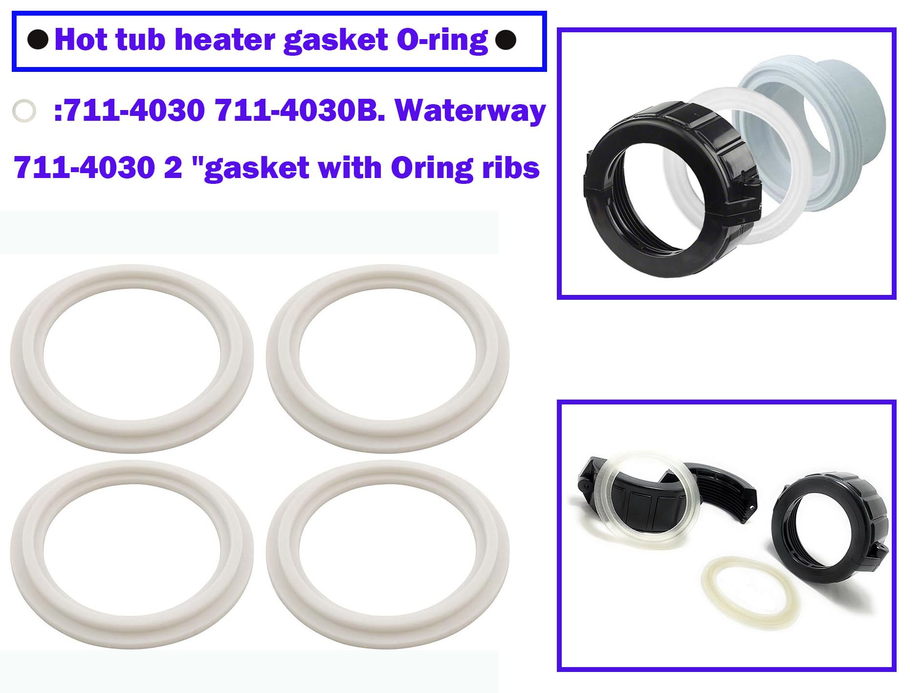 Jzenol Gecko-compatible heater gasket ensuring durable seals for spa systems.