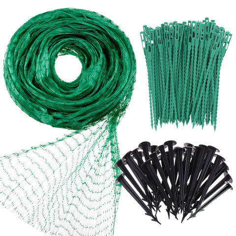 JZGEL Bird Netting full garden roll in green shields crops while letting sunlight through