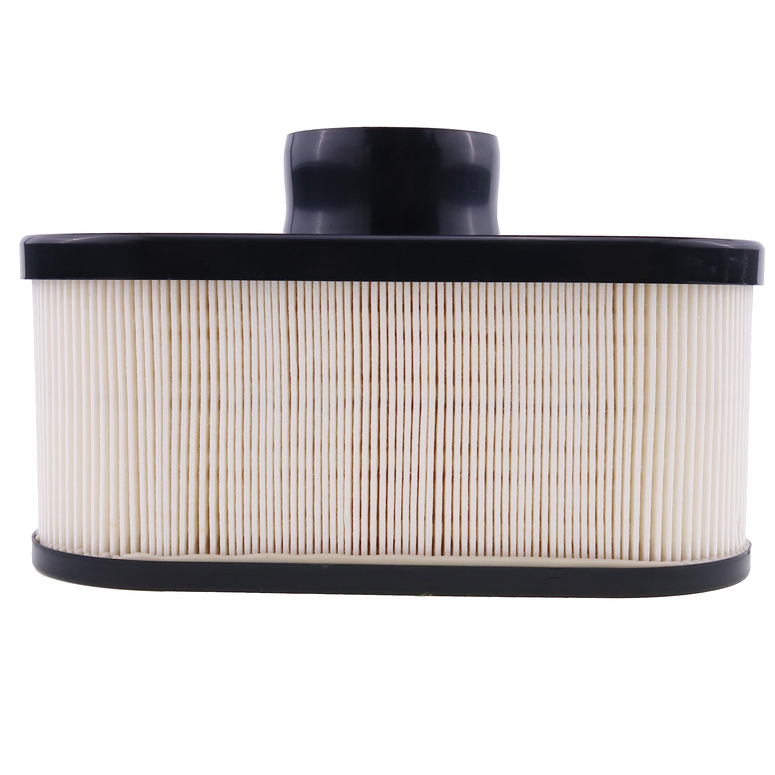 JZGRDN air filter in mower engine bay during routine maintenance.