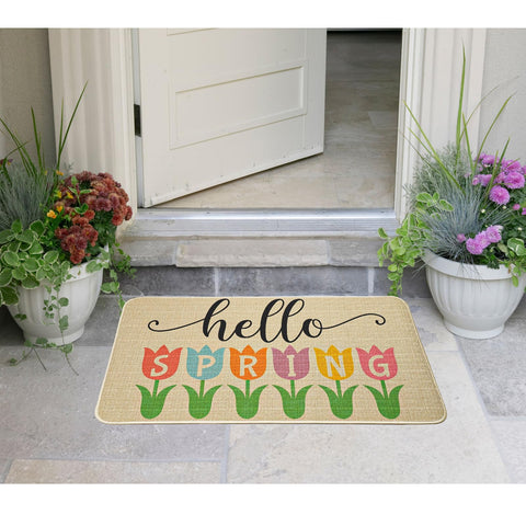Jztfrie Indoor-outdoor use mat fits porches and foyers for seasonal decor.