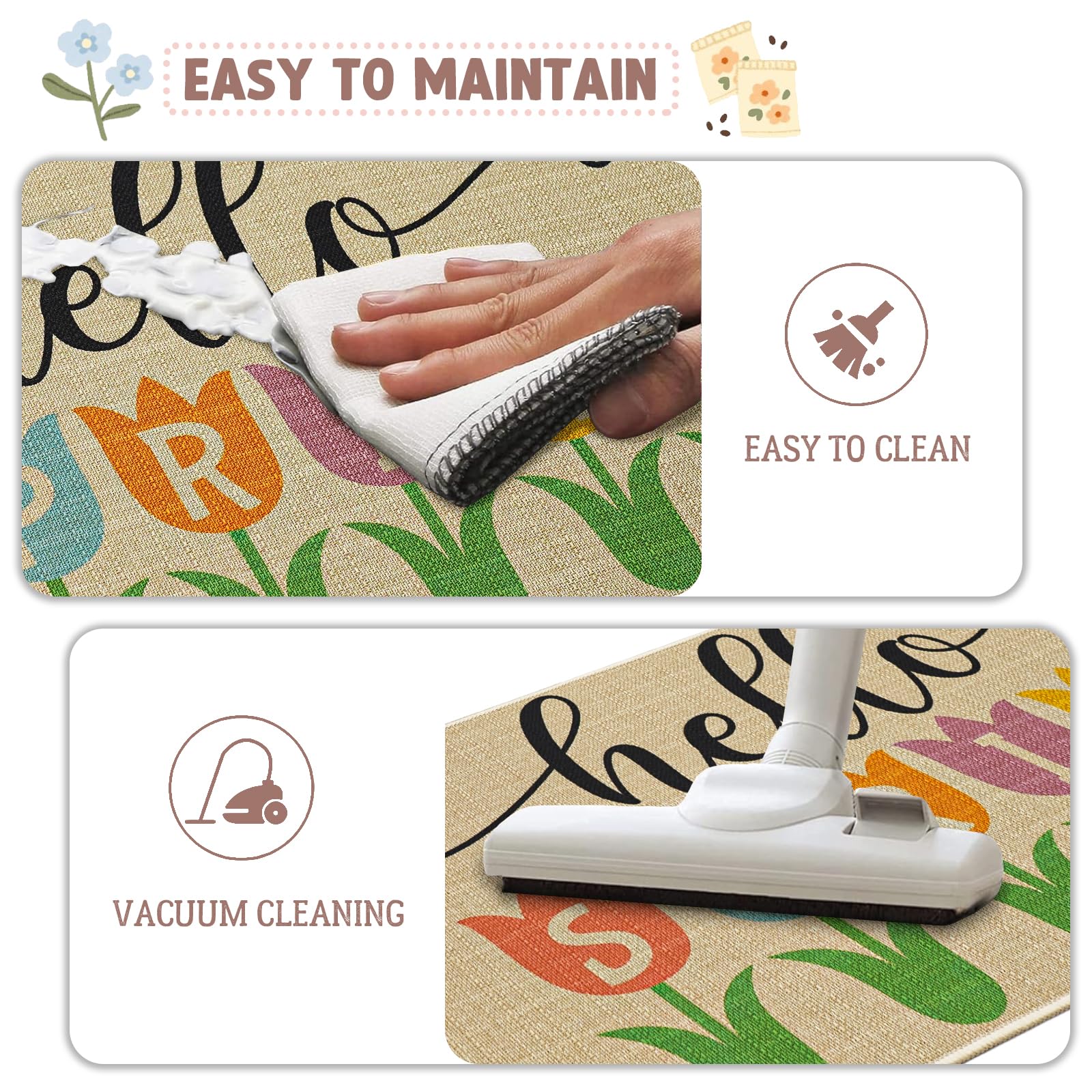 Jztfrie Seasonal decor giftable doormat suitable for spring gatherings.