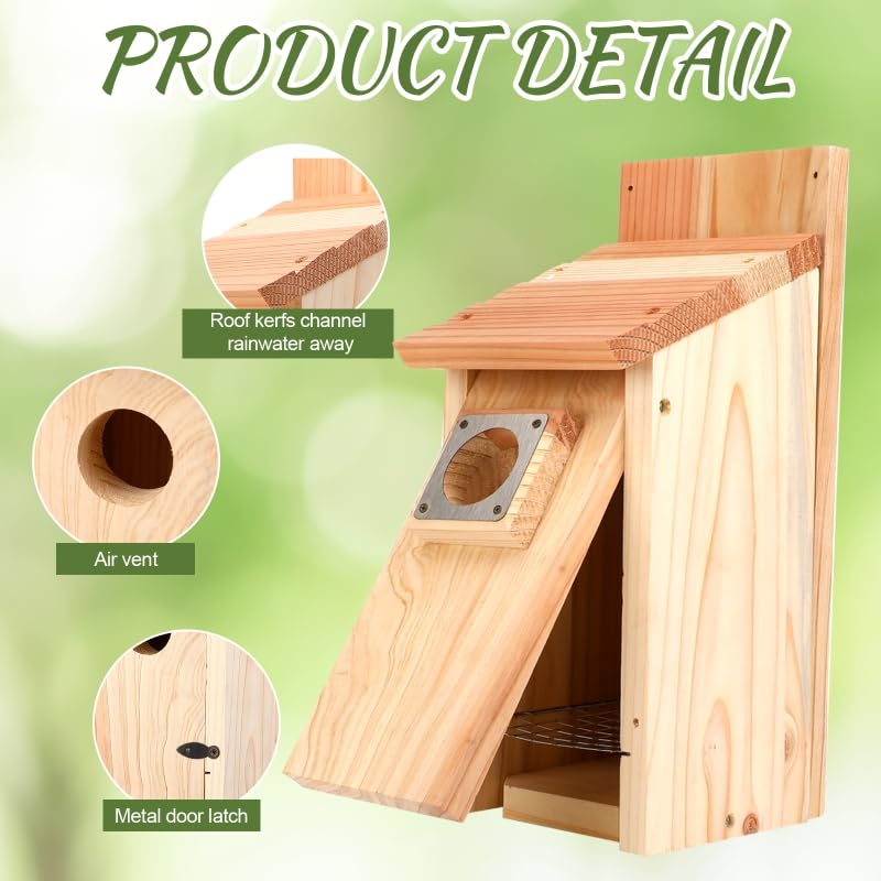 JZTKQTM birdhouse with removable roof for easy cleaning after nesting