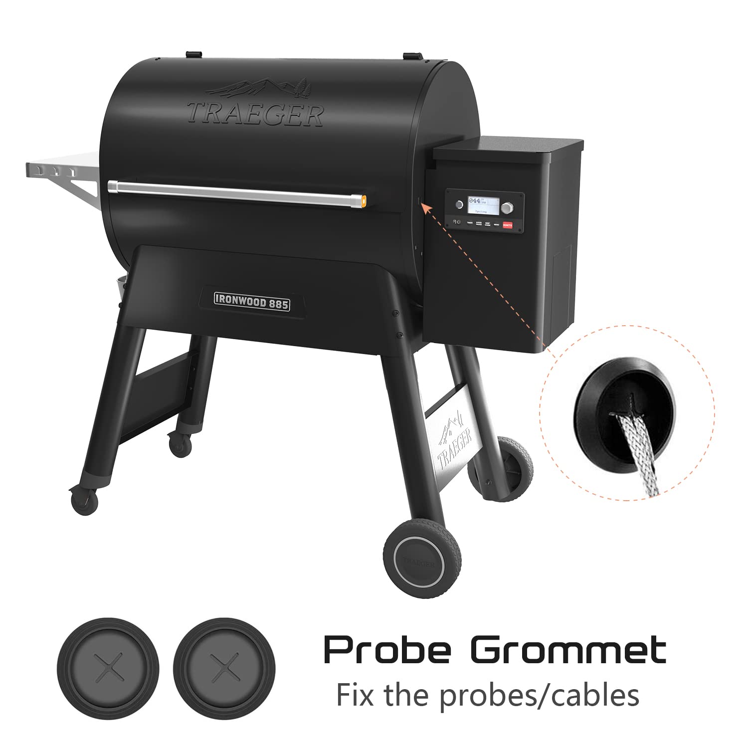JZW-Shop grommets protect the probe cable and extend life.