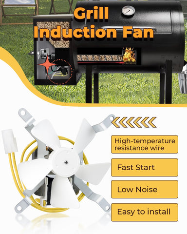 3000 rpm nylon fan blade provides steady convection for even cooking.