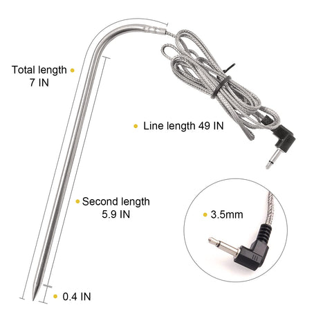 JZW-Shop probe clip stainless secures probe during smoking