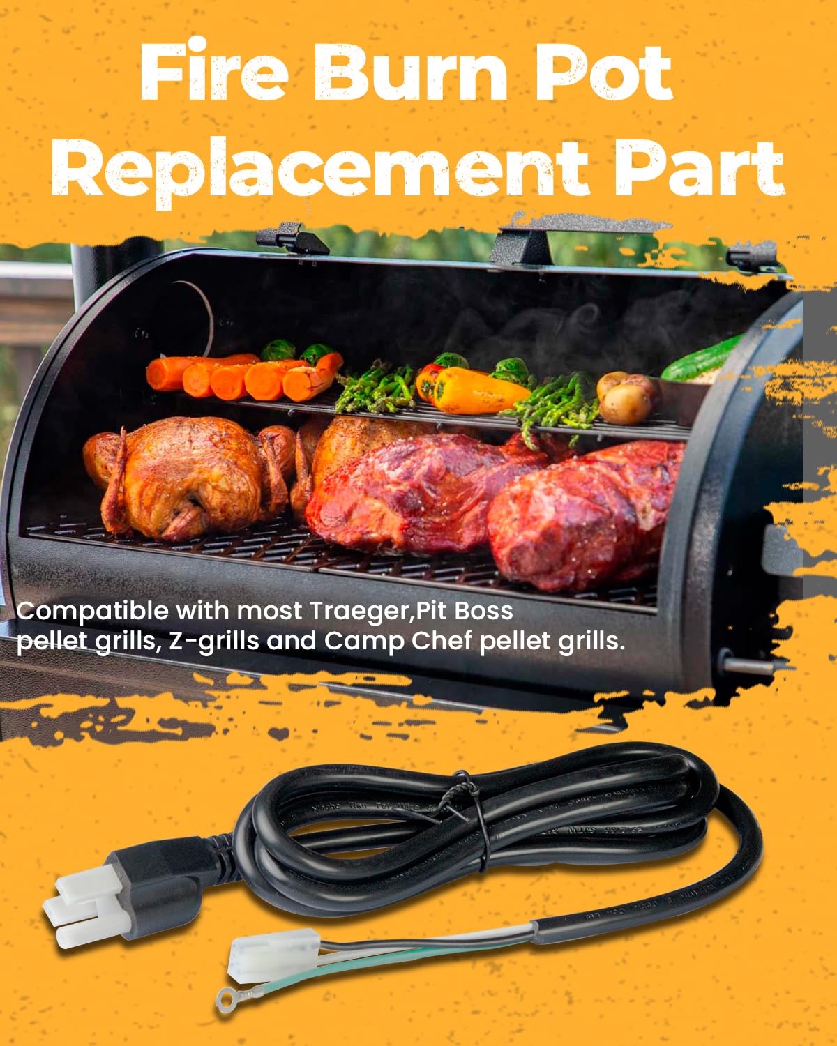 JZW-Shop flexible compatibility with Traeger and Pit Boss models.