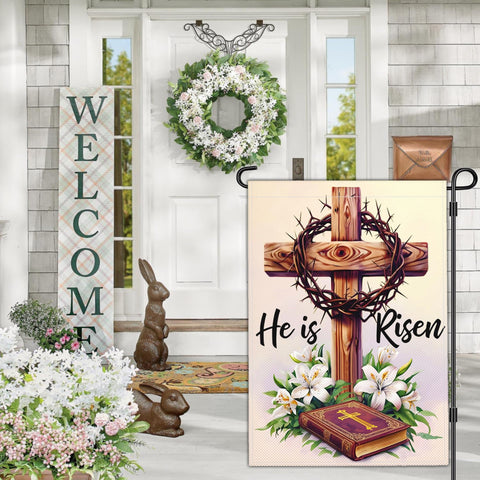 JZYIZYU Christian Easter decor to greet guests